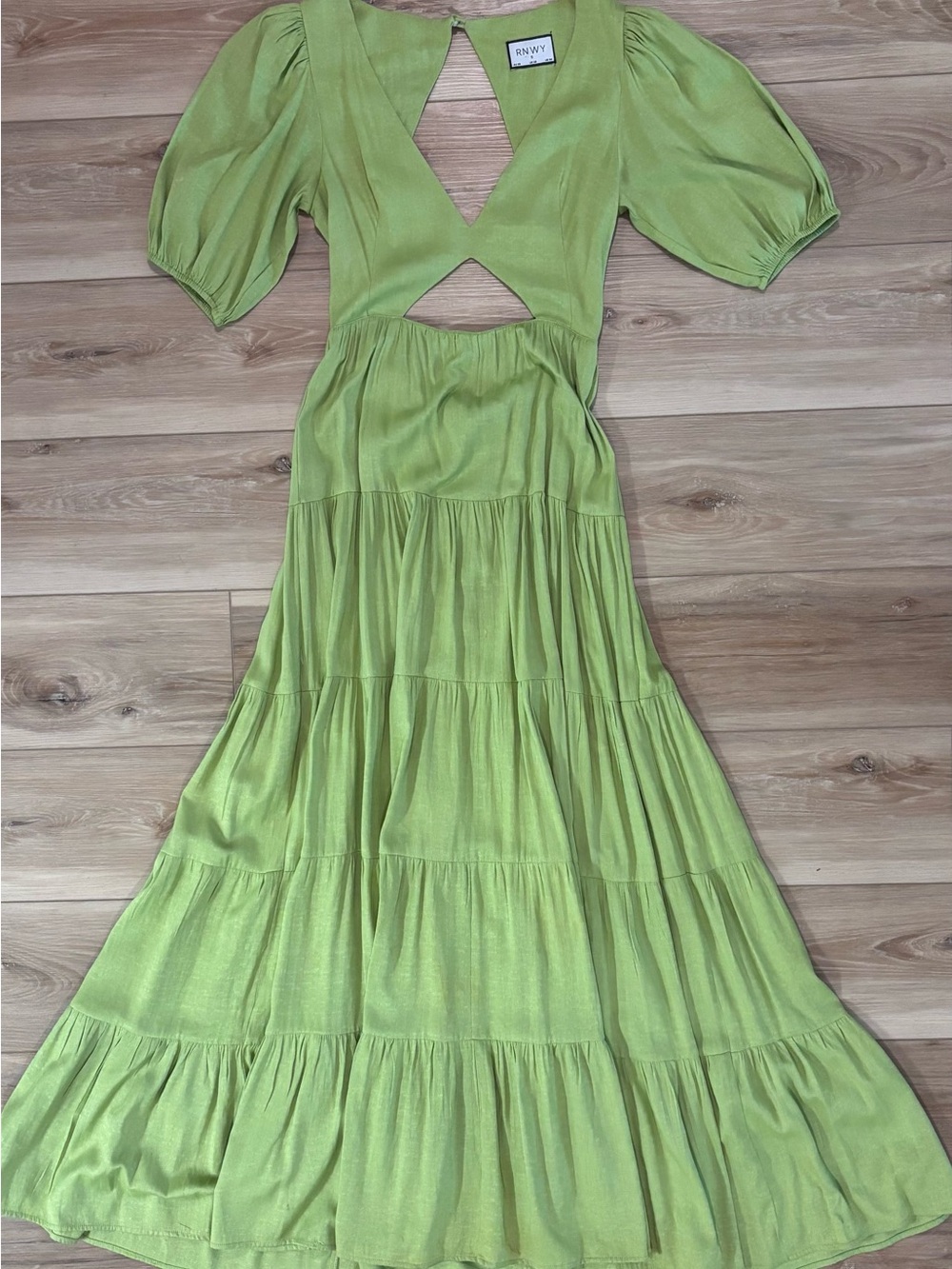 RNWY Green Maxi Dress
